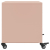 Szafka nocna, różowa, 36x39x43,5 cm, stal