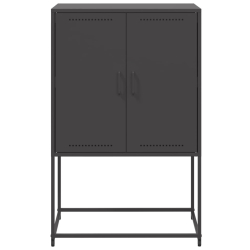 Szafka, czarna, 68,5x38,5x107 cm, stal