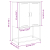 Szafka, czarna, 68,5x38,5x107 cm, stal