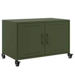 Szafka RTV, oliwkowa, 68x39x43,5 cm, stal walcowana na zimno