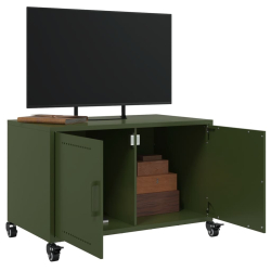 Szafka RTV, oliwkowa, 68x39x43,5 cm, stal walcowana na zimno