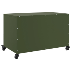 Szafka RTV, oliwkowa, 68x39x43,5 cm, stal walcowana na zimno