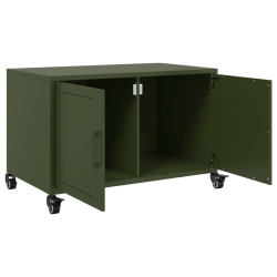 Szafka RTV, oliwkowa, 68x39x43,5 cm, stal walcowana na zimno