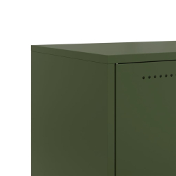 Szafka RTV, oliwkowa, 68x39x43,5 cm, stal walcowana na zimno