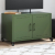 Szafka RTV, oliwkowa, 68x39x43,5 cm, stal walcowana na zimno