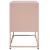 Szafka pod telewizor, różowa, 68,5x39x60,5 cm, stalowa