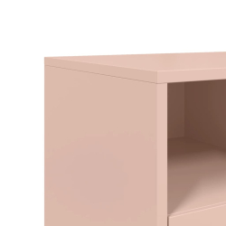 Szafka RTV, różowa, 100,5x39x43,5 cm, stal walcowana na zimno
