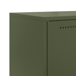 Szafka pod telewizor, oliwkowa, 68x39x60,5 cm, stalowa
