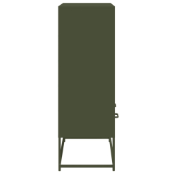 Szafka, oliwkowa, 68,5x39x111,5 cm, stal walcowana na zimno
