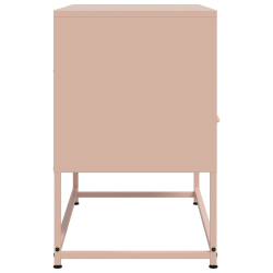 Szafka pod telewizor, różowa, 68x39x60,5 cm, stalowa