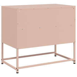Szafka pod telewizor, różowa, 68x39x60,5 cm, stalowa