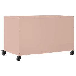 Szafka RTV, różowa, 68x39x43,5 cm, stal walcowana na zimno