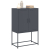 Szafka pod telewizor, czarna, 68x39x60,5 cm, stalowa