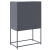 Szafka pod telewizor, czarna, 68x39x60,5 cm, stalowa