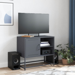 Szafka pod telewizor, różowa, 100,5x39x60,5 cm, stalowa