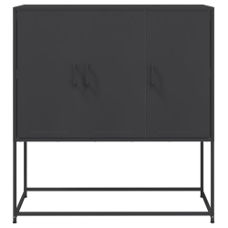 Szafka, czarna, 100,5x39x107 cm, stal