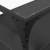 Szafka pod TV ze szklanym blatem, czarna, 80x35x51 cm
