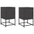 Szafki nocne, 2 szt., czarne, 36x39x60,5 cm, stal
