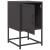 Szafki nocne, 2 szt., czarne, 36x39x60,5 cm, stal