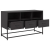 Szafka pod telewizor, czarna, 100,5x39x60,5 cm, stalowa