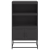 Szafka, czarna, 68,5x38,5x123,5 cm, stal