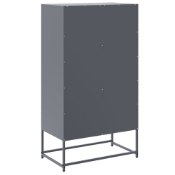 Szafka, antracytowa, 68,5x38,5x123,5 cm, stal