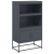 Szafka, antracytowa, 68,5x38,5x123,5 cm, stal