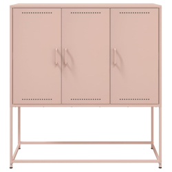 Szafka, różowa, 100,5x39x107 cm, stal
