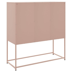 Szafka, różowa, 100,5x39x107 cm, stal