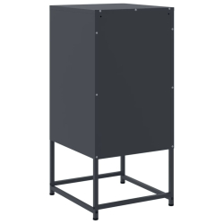 Szafka nocna, antracytowa, 36x39x78 cm, stal