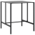 Stolik barowy, czarny, 100x100x110 cm, malowana proszkowo stal