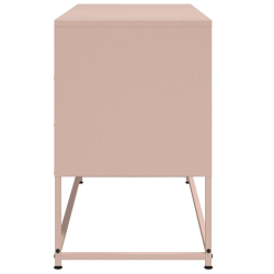 Szafka pod telewizor, różowa, 100,5x39x60,5 cm, stalowa