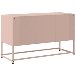 Szafka pod telewizor, różowa, 100,5x39x60,5 cm, stalowa
