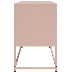 Szafka pod telewizor, różowa, 100,5x39x60,5 cm, stalowa