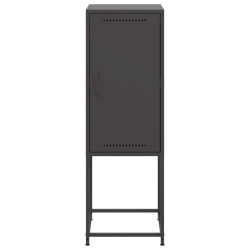 Szafka, czarna, 36x39x107 cm, stal