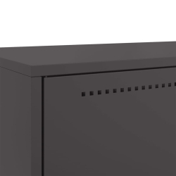 Szafka, czarna, 68x39x111,5 cm, stal walcowana na zimno