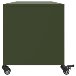 Szafka RTV, oliwkowa, 100,5x39x43,5 cm, stal walcowana na zimno