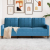 Sofa 3-osobowa, niebieski, 180 cm, tapicerowana aksamitem