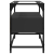 Szafka pod TV ze szklanym blatem, czarna, 60x35x51 cm