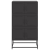 Szafka, czarna, 68,5x38,5x123,5 cm, stal