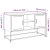 Szafka pod telewizor, czarna, 100,5x39x60,5 cm, stalowa