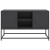 Szafka pod telewizor, czarna, 100,5x39x60,5 cm, stalowa