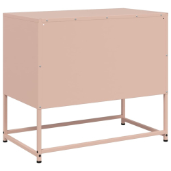 Szafka pod telewizor, różowa, 68x39x60,5 cm, stalowa