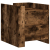 Szafka nocna, opalany dąb, 45x50x50 cm, materiał drewnopochodny