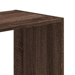 Regał, brązowy dąb, 102x32x108 cm, materiał drewnopochodny