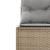 Sofa ogrodowa z poduszkami, okrągła, beżowy rattan PE