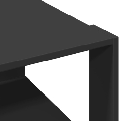 Stolik kawowy, czarny, 51,5x51,5x30 cm, materiał drewnopochodny