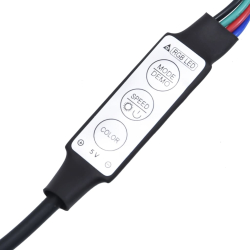 Wiszące szafki nocne z LED, 2 szt., białe