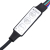 Wiszące szafki nocne z LED, 2 szt., białe