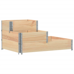 3-poziomowa podwyższona donica, 120x80 cm, lite drewno sosnowe